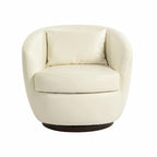 Fauteuil pivotant cylindrique moderne avec rangement