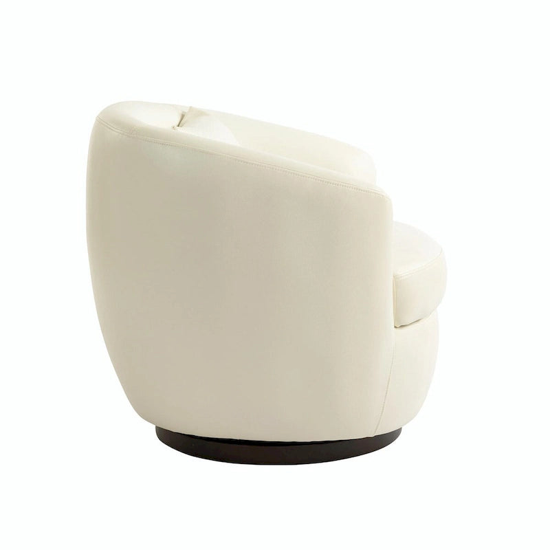 Fauteuil pivotant cylindrique moderne avec rangement