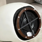 Fauteuil pivotant cylindrique moderne avec rangement