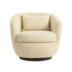 Fauteuil pivotant cylindrique moderne avec rangement