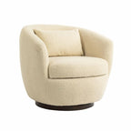 Fauteuil pivotant cylindrique moderne avec rangement