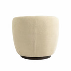Fauteuil pivotant cylindrique moderne avec rangement