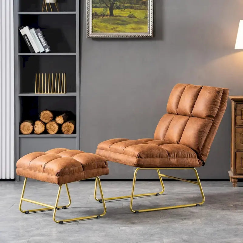 Fauteuil d'appoint avec pouf, canapé-lit, 4013