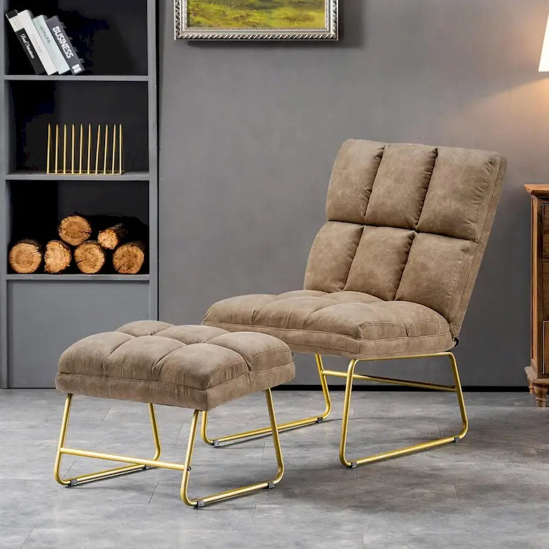Fauteuil d'appoint avec pouf, canapé-lit, 4013