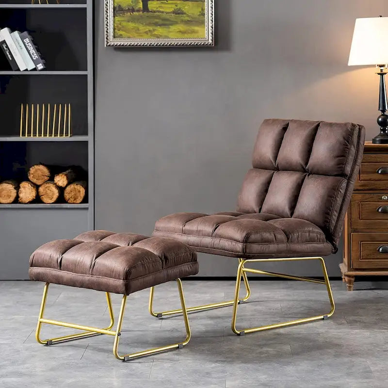 Fauteuil d'appoint avec pouf, canapé-lit, 4013