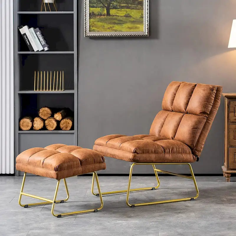 Fauteuil d'appoint avec pouf, canapé-lit, 4013