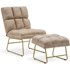 Fauteuil d'appoint avec pouf, canapé-lit, 4013