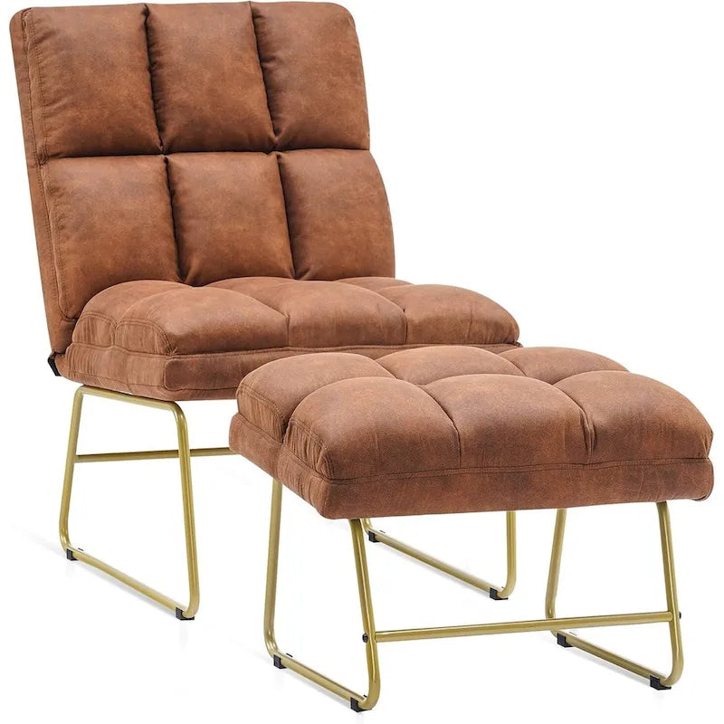 Fauteuil d'appoint avec pouf, canapé-lit, 4013