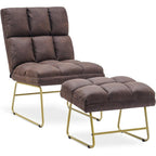 Fauteuil d'appoint avec pouf, canapé-lit, 4013