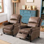 Fauteuil inclinable Pushback avec rivets décoratifs - Lot de 2