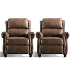Fauteuil inclinable Pushback avec rivets décoratifs - Lot de 2