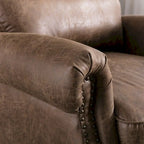 Fauteuil inclinable Pushback avec rivets décoratifs - Lot de 2