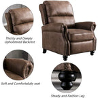 Fauteuil inclinable Pushback avec rivets décoratifs - Lot de 2