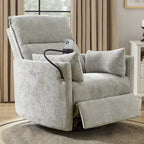 Fauteuil inclinable berçant pivotant 38 avec ports USB pour chambre de bébé