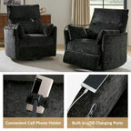 Fauteuil inclinable berçant pivotant 38 avec ports USB pour chambre de bébé