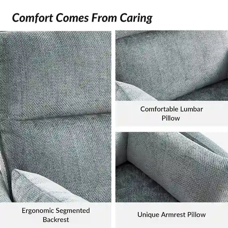 Fauteuil inclinable berçant pivotant 38 avec ports USB pour chambre de bébé