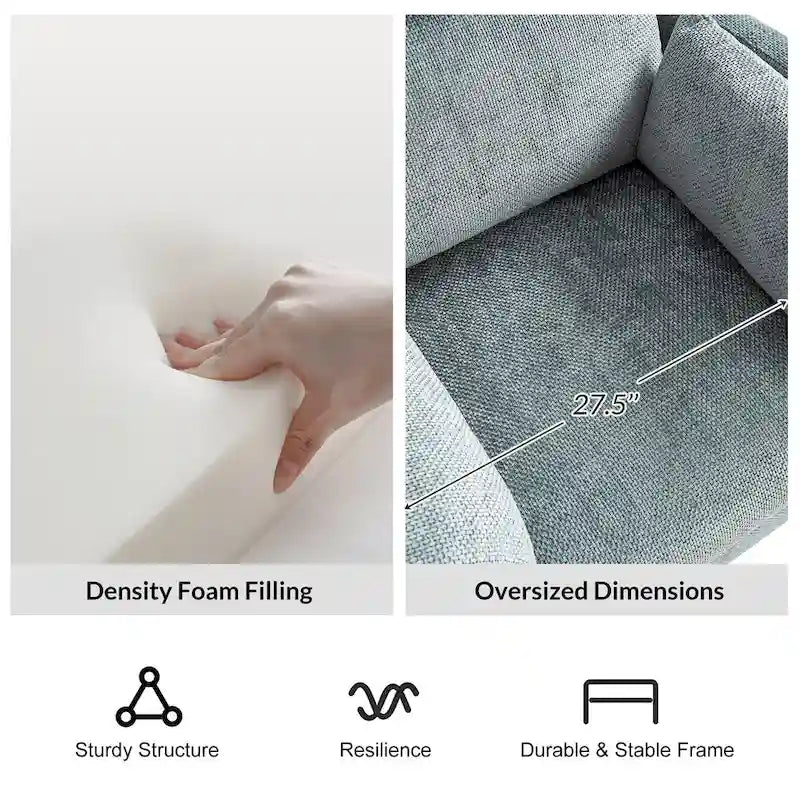 Fauteuil inclinable berçant pivotant 38 avec ports USB pour chambre de bébé