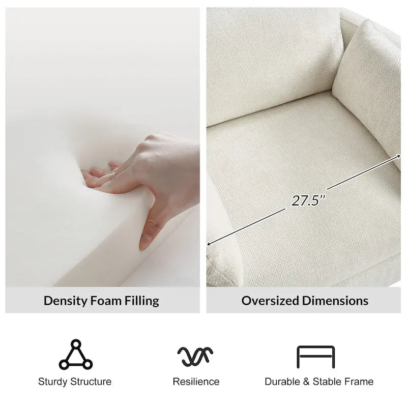 Fauteuil inclinable berçant pivotant 38 avec ports USB pour chambre de bébé