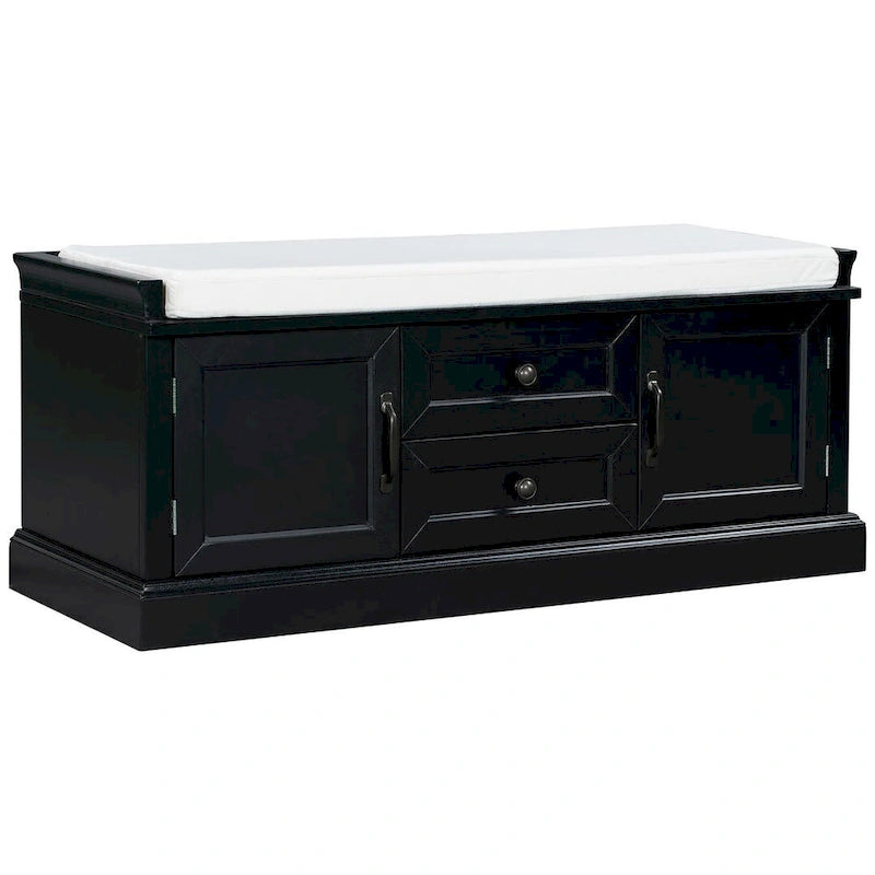 Banc de rangement à chaussures avec coussin amovible pour le salon