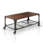 Table basse de 48 pouces avec roulettes