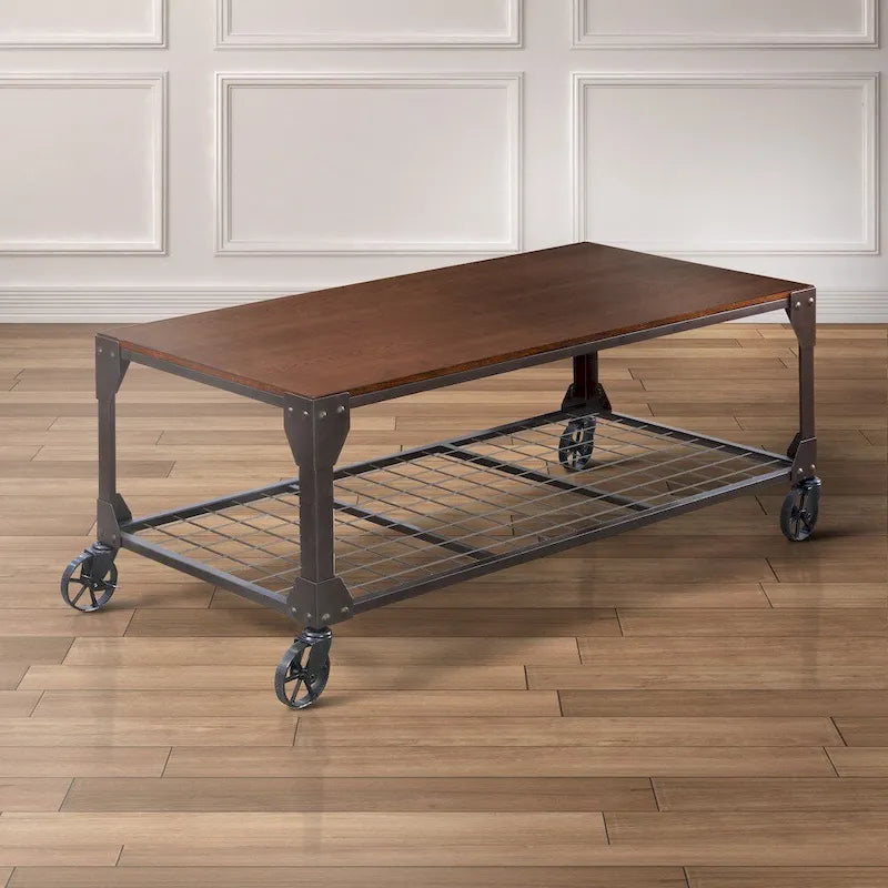 Table basse de 48 pouces avec roulettes