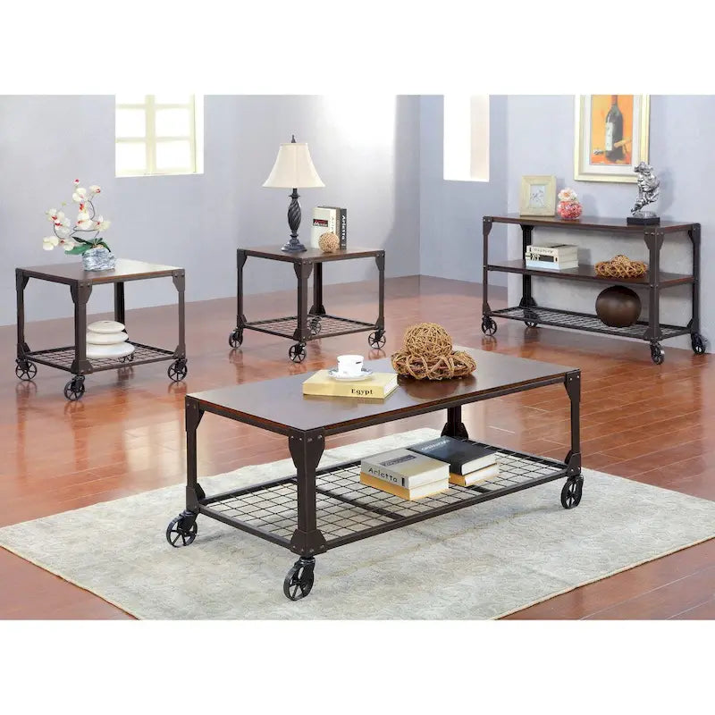 Table basse de 48 pouces avec roulettes