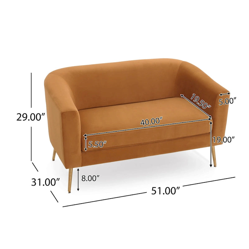 Causeuse en tissu