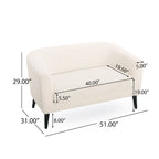 Causeuse en tissu