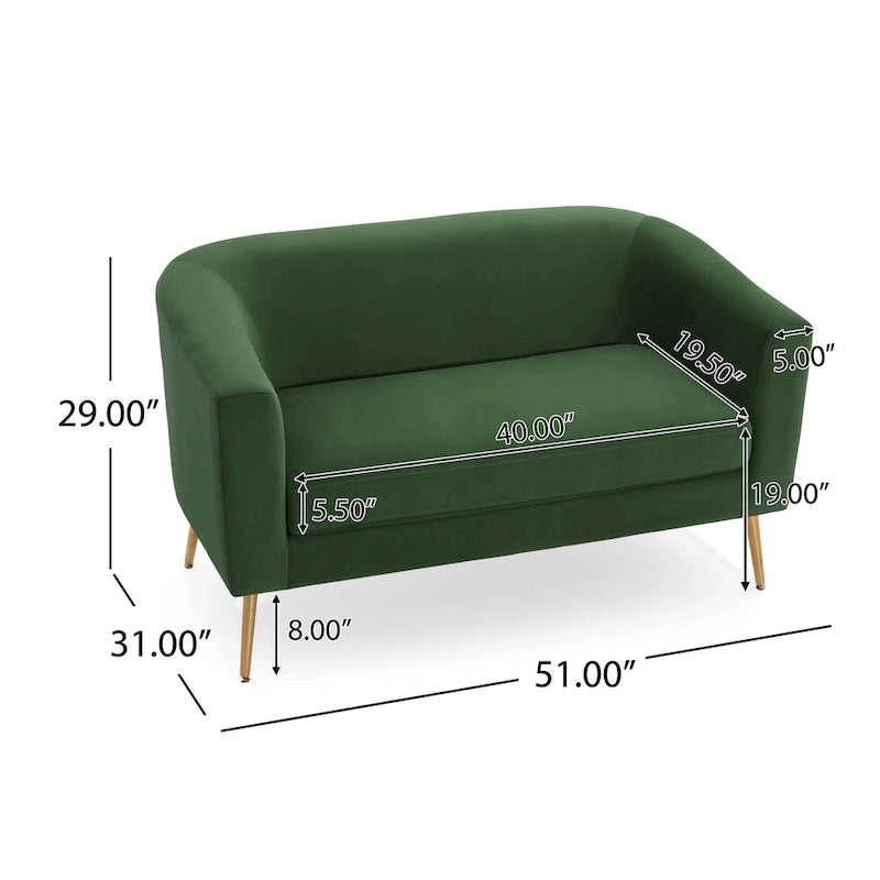Causeuse en tissu