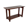 Console architecturale en bois d'acacia avec étagère