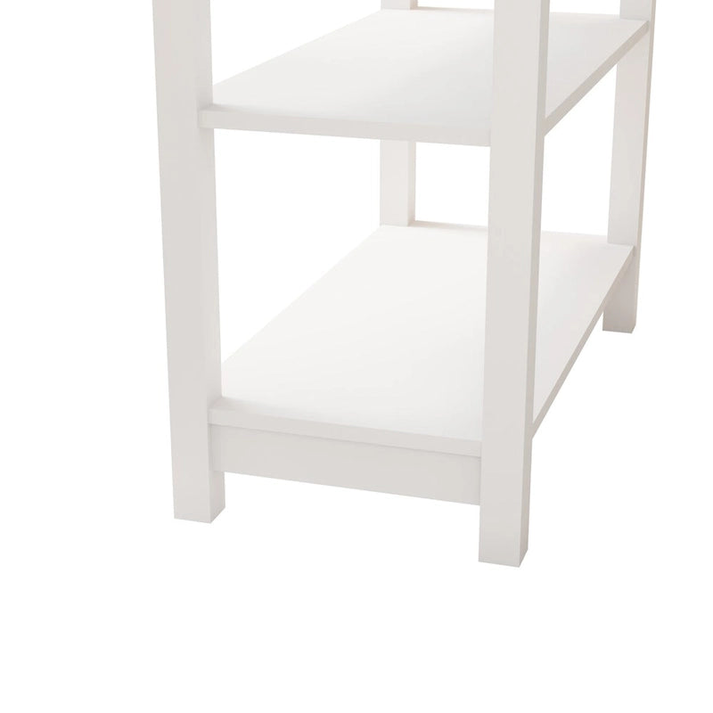 Table d'appoint étroite avec tiroirs et plateau relevable