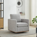 Fauteuil d'appoint pivotant moderne en chenille, lot de 1