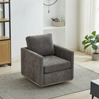 Fauteuil d'appoint pivotant moderne en chenille, lot de 1