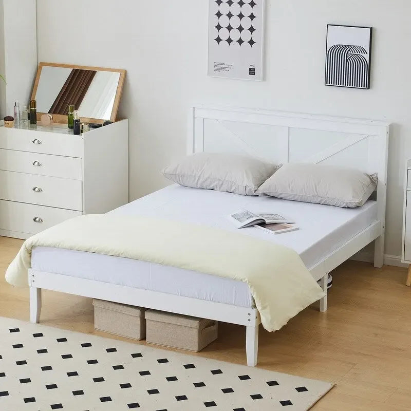 Lits en bois sans pied de lit
