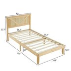 Lits en bois sans pied de lit